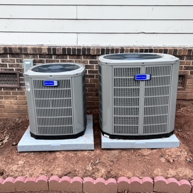 two hvac units after replacement norcross ga